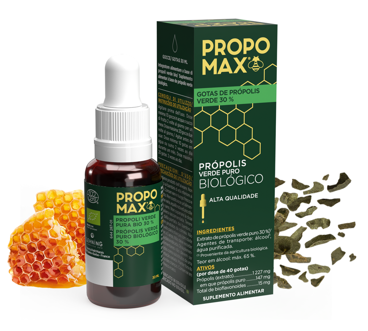 Gotas de Própolis Verde 30%