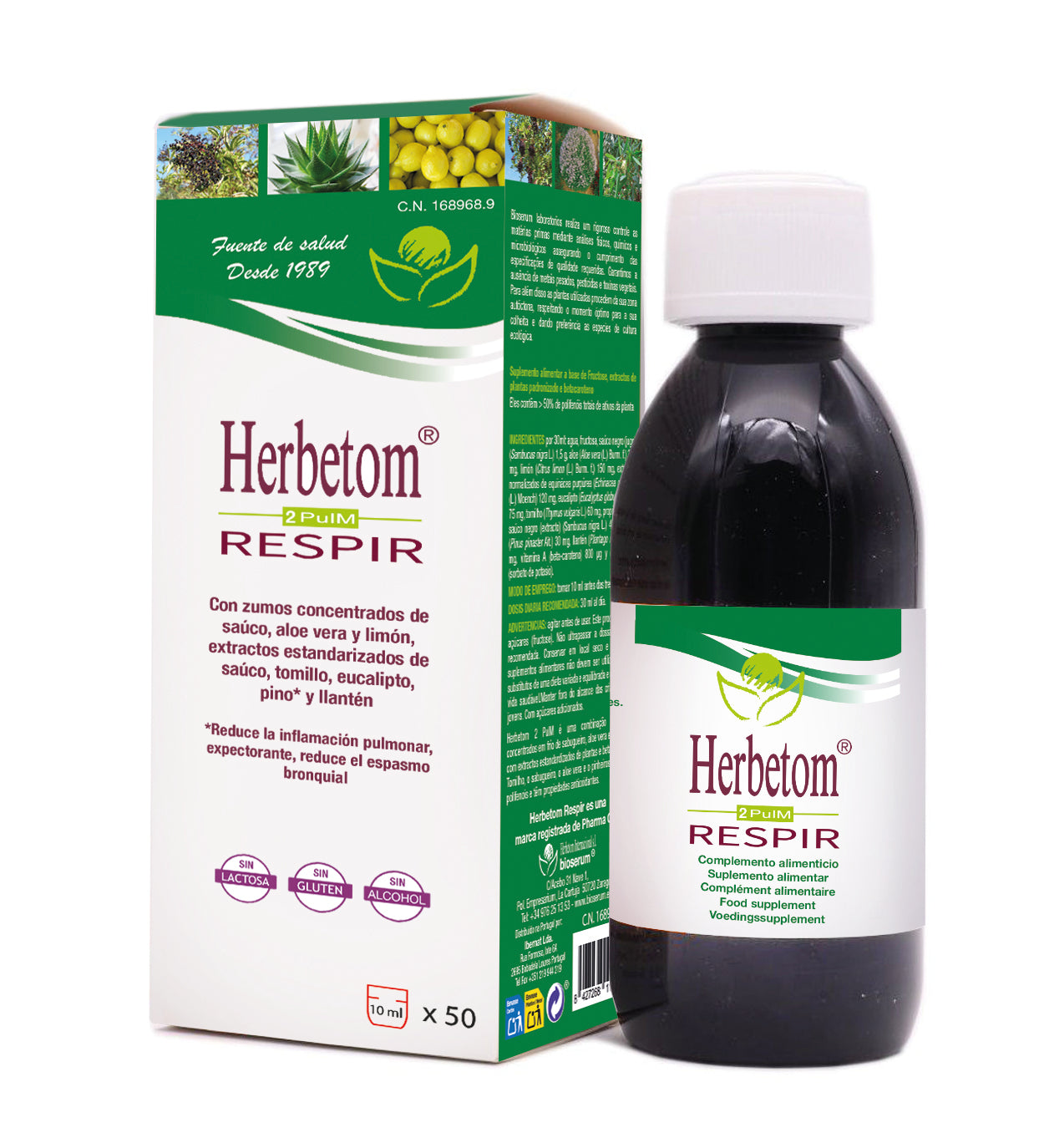Herbetom 2 Xarope Pulm Respir 500 ml